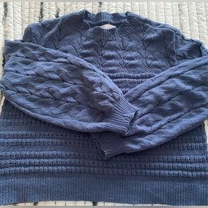 Lauren Conrad Blouson Sleeve Stitched Sweater